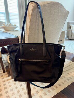Kate Spade nylon carry-on bag tote duffel - like new!